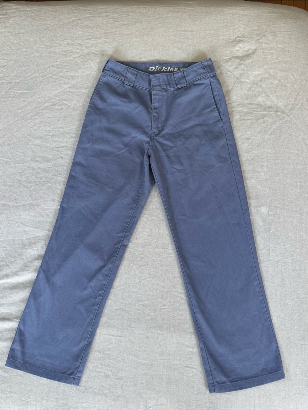 Dickies Worker Crop Pants Slate Blue Women's Size 3/26 Workwear